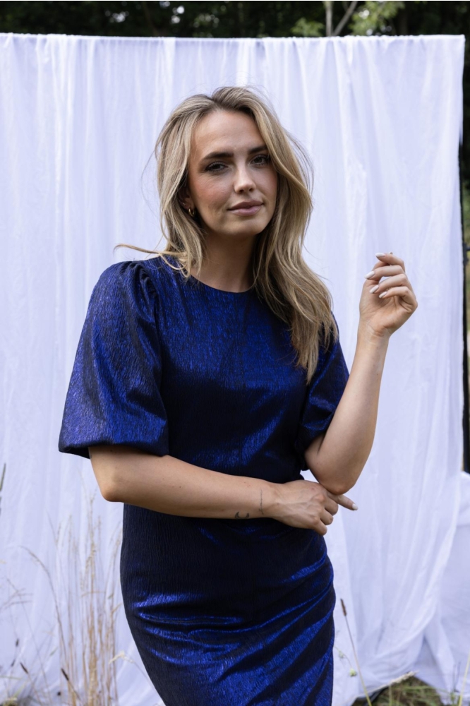 Kimara blauwe dames jurk | 