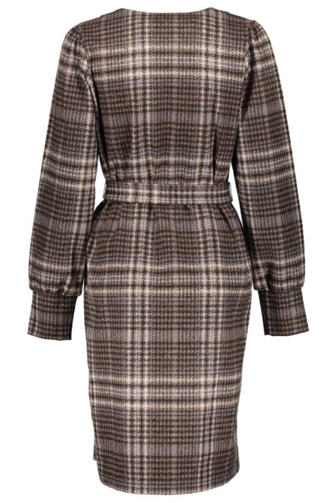 Geisha bruine dames jurk | Achteraanzicht