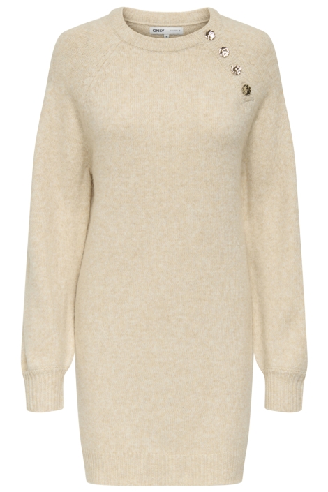 Only beige dames jurk | Vooraanzicht