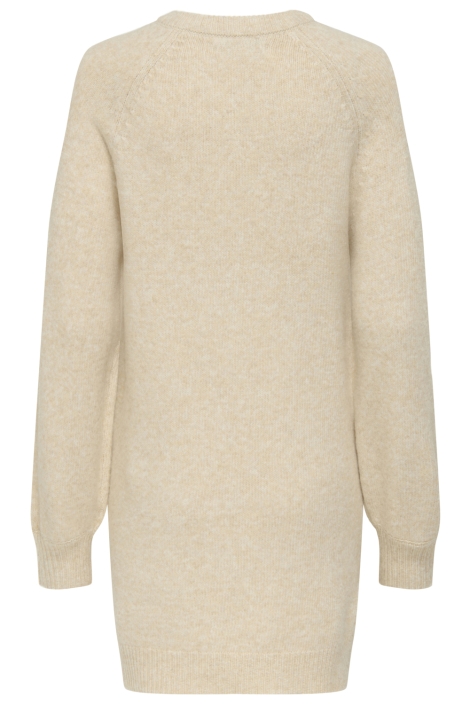 Only beige dames jurk | Achteraanzicht