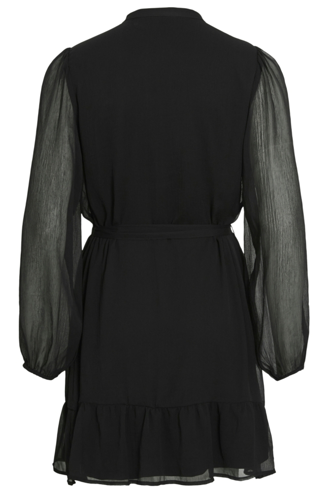 Vila zwarte dames jurk | Achteraanzicht