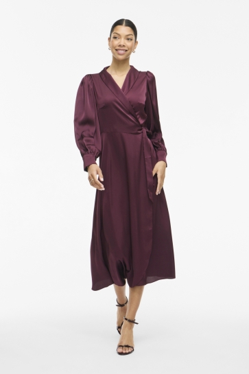 Vila Jurk VIENNA RAVENNA ANKLE WRAP DRESS-NOO 14093784 Fig