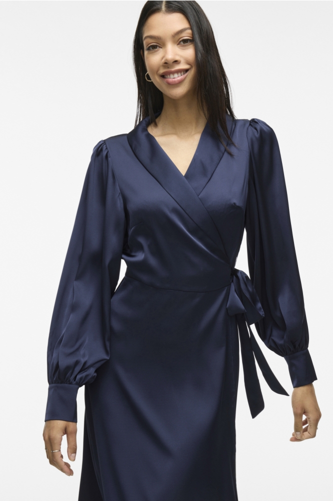 Vila blauwe dames jurk | Model