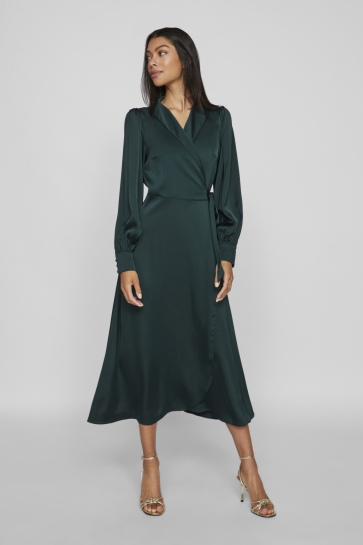 Vila VIENNA RAVENNA ANKLE WRAP DRESS-NOO 14093784 Scarab