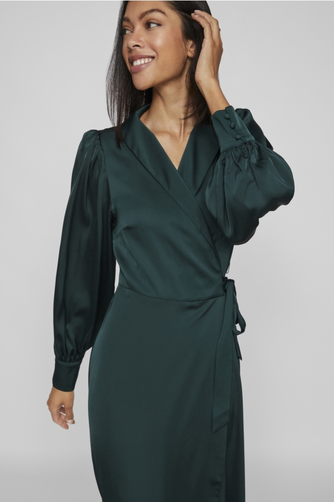 Vila groene dames jurk | Model