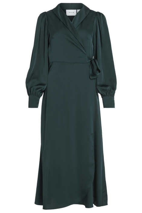 Vila groene dames jurk | Vooraanzicht