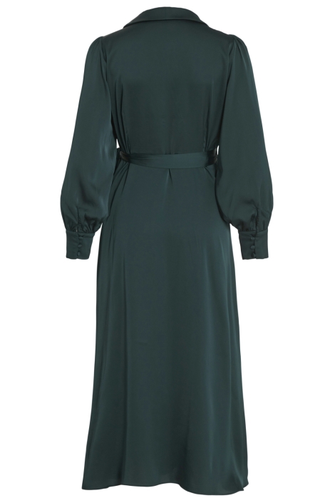 Vila groene dames jurk | Achteraanzicht