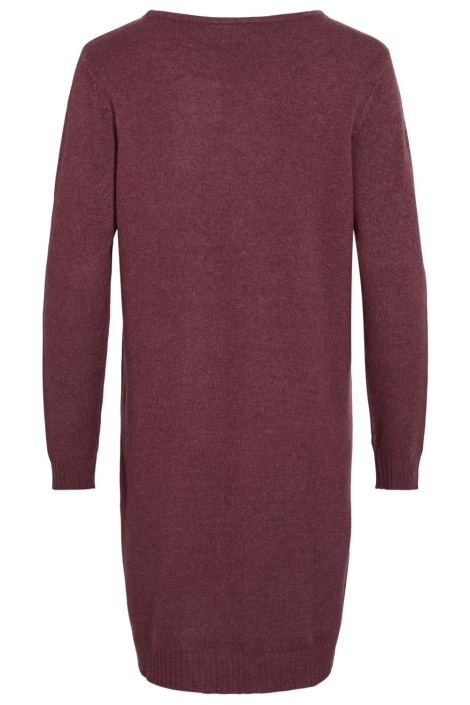 Vila bordeaux dames jurk | Achteraanzicht