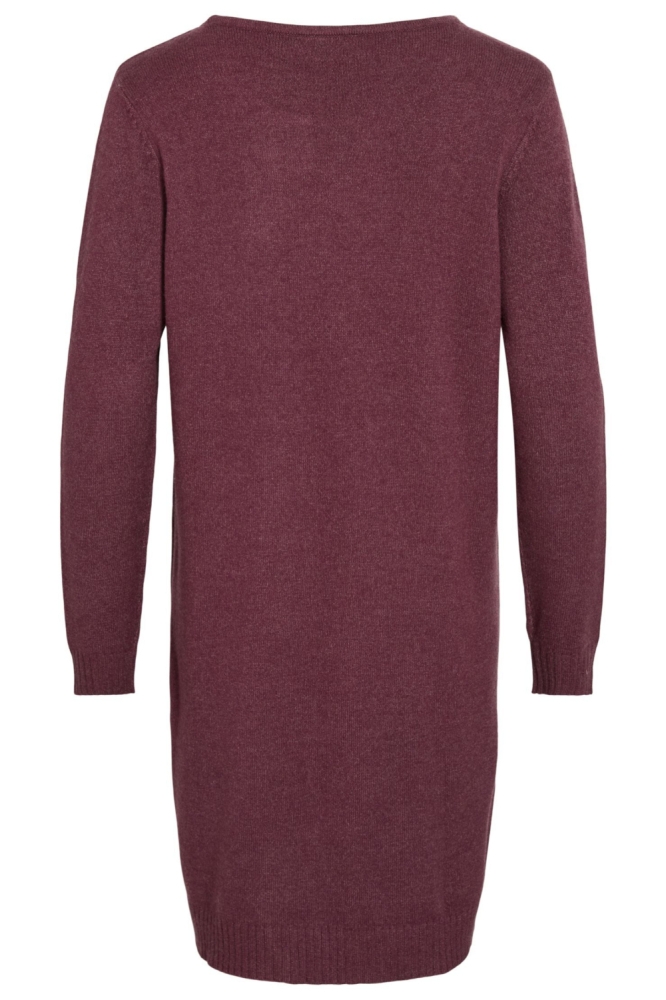 Vila bordeaux dames jurk | Achteraanzicht