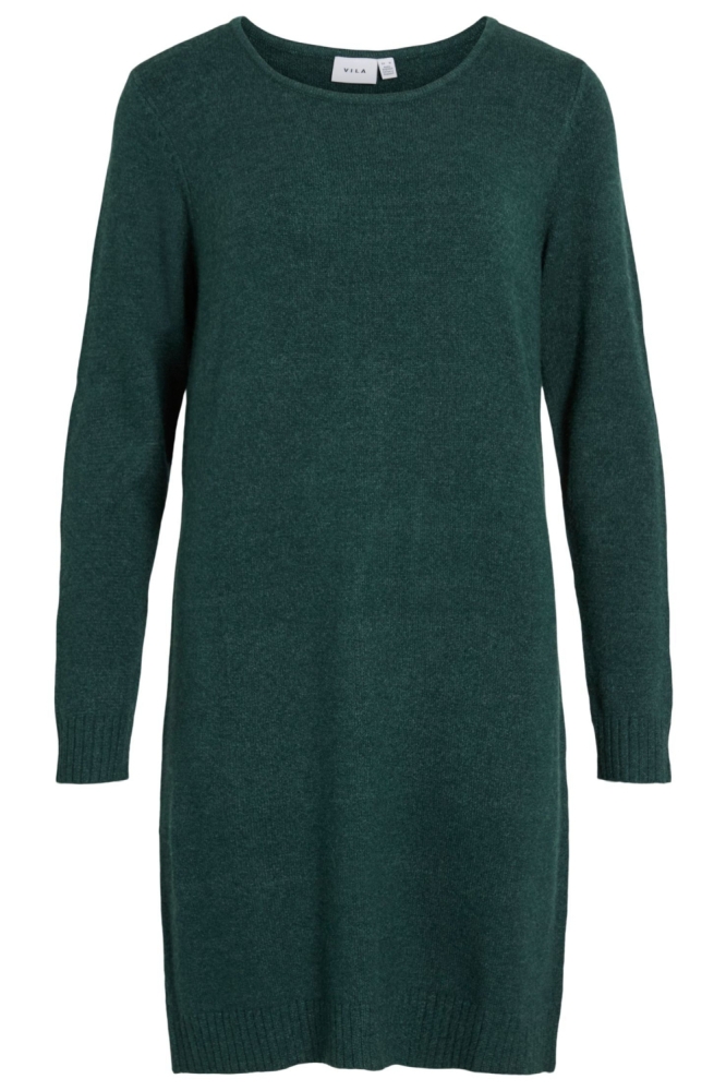 Vila groene dames jurk | Vooraanzicht