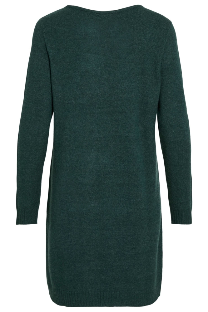 Vila groene dames jurk | Achteraanzicht