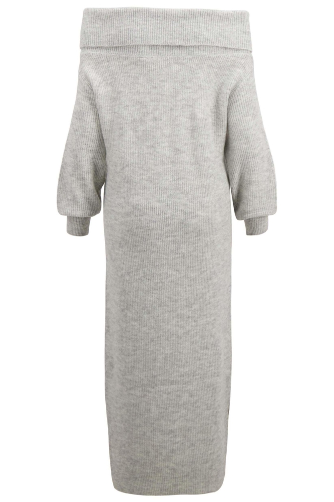 Zusss grijze dames jurk | Achteraanzicht