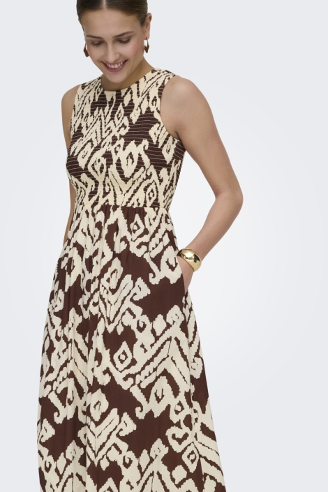 Jacqueline de Yong bruine dames jurk | 