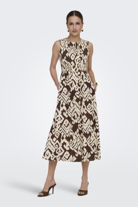 Jacqueline de Yong bruine dames jurk | 