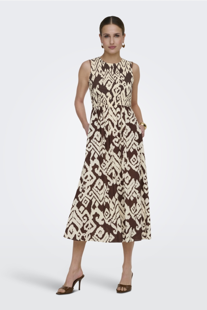 Jacqueline de Yong bruine dames jurk | 