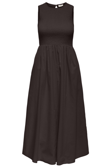 Jacqueline de Yong jdydiego s/l smock midi dress wvn n Bruin