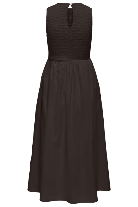 Jacqueline de Yong bruine dames jurk | Achteraanzicht