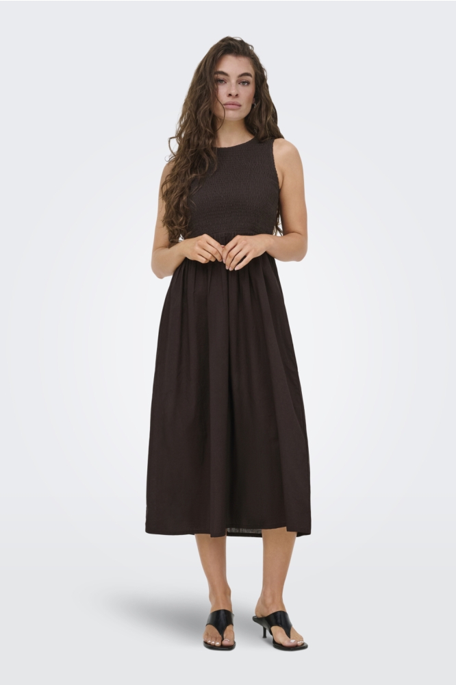 Jacqueline de Yong bruine dames jurk | 