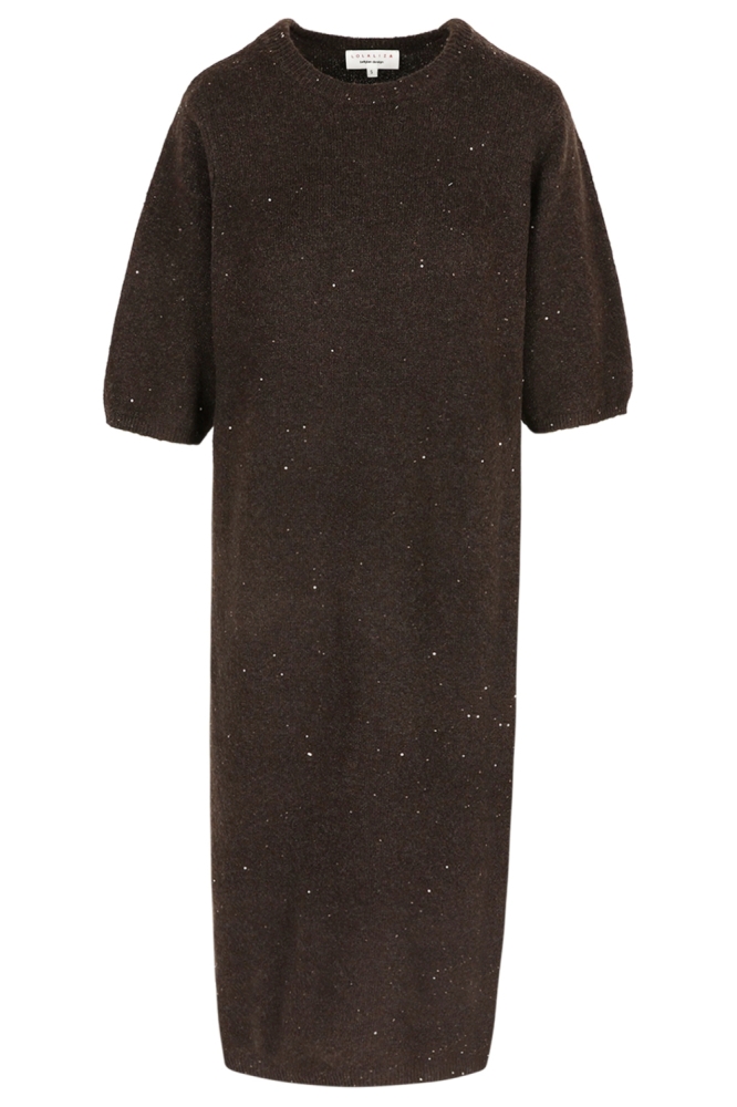 LolaLiza bruine dames jurk | Vooraanzicht