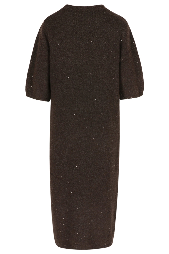 LolaLiza bruine dames jurk | Achteraanzicht