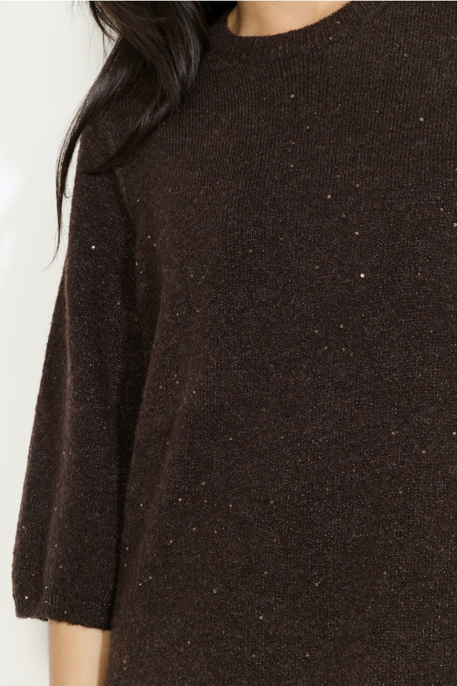 LolaLiza bruine dames jurk | Close up