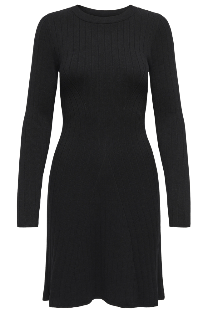 Jacqueline de Yong zwarte dames jurk | Vooraanzicht