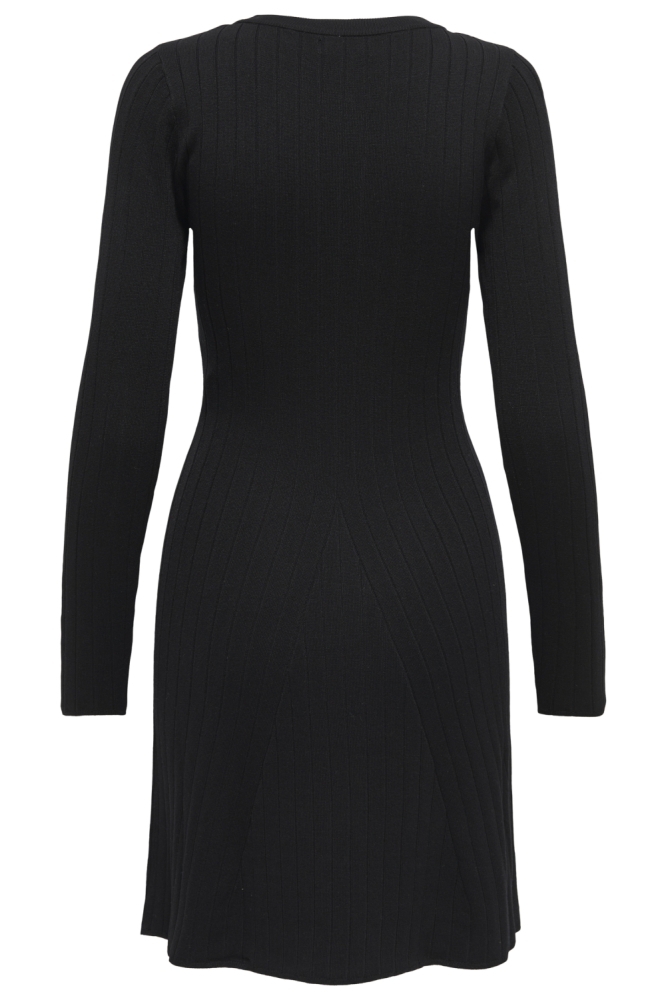 Jacqueline de Yong zwarte dames jurk | Achteraanzicht