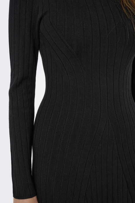 Jacqueline de Yong zwarte dames jurk | Unique Selling Point