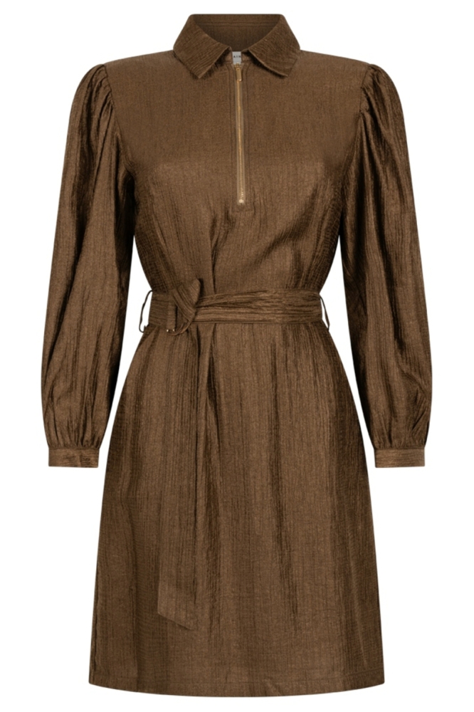 Aaiko groene dames jurk | Vooraanzicht