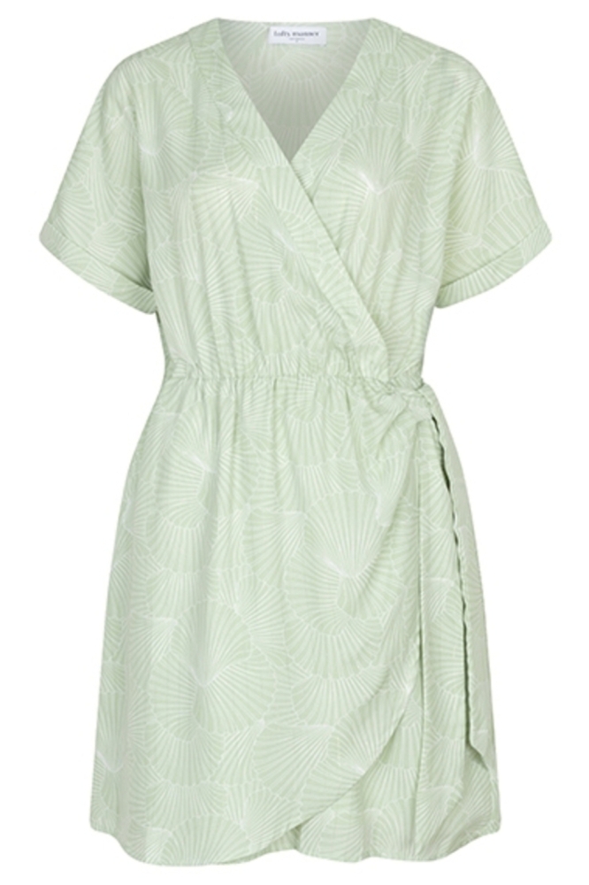 Lofty Manner groene dames jurk | Vooraanzicht
