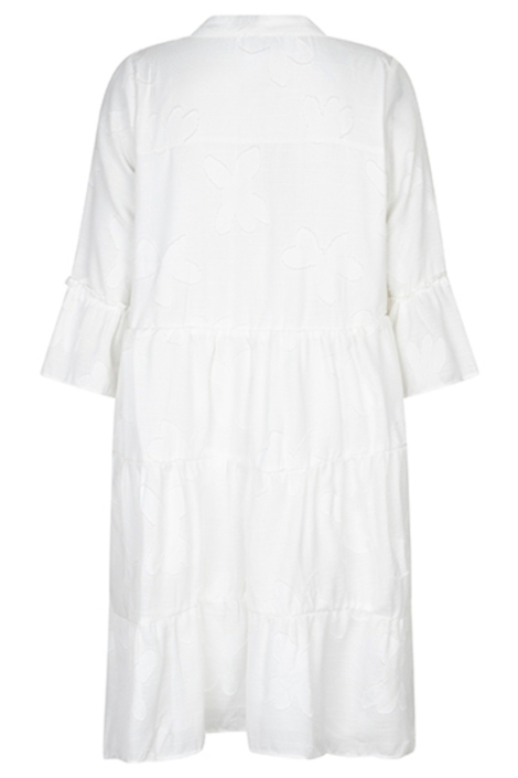 Lofty Manner witte dames jurk | Achteraanzicht