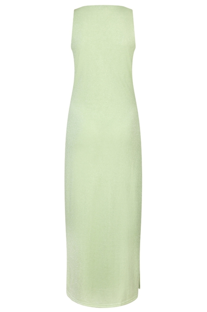 Lofty Manner groene dames jurk | Achteraanzicht