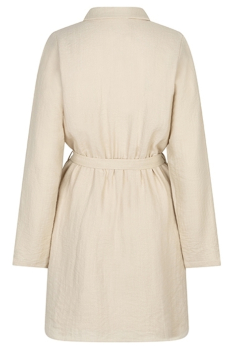 Lofty Manner camel dames jurk | Achteraanzicht