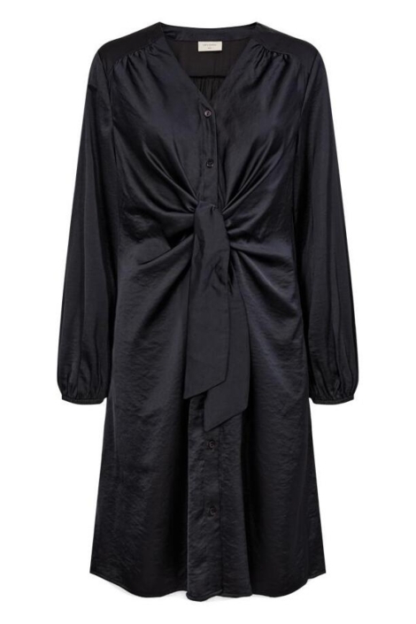 Freequent zwarte dames jurk | Vooraanzicht