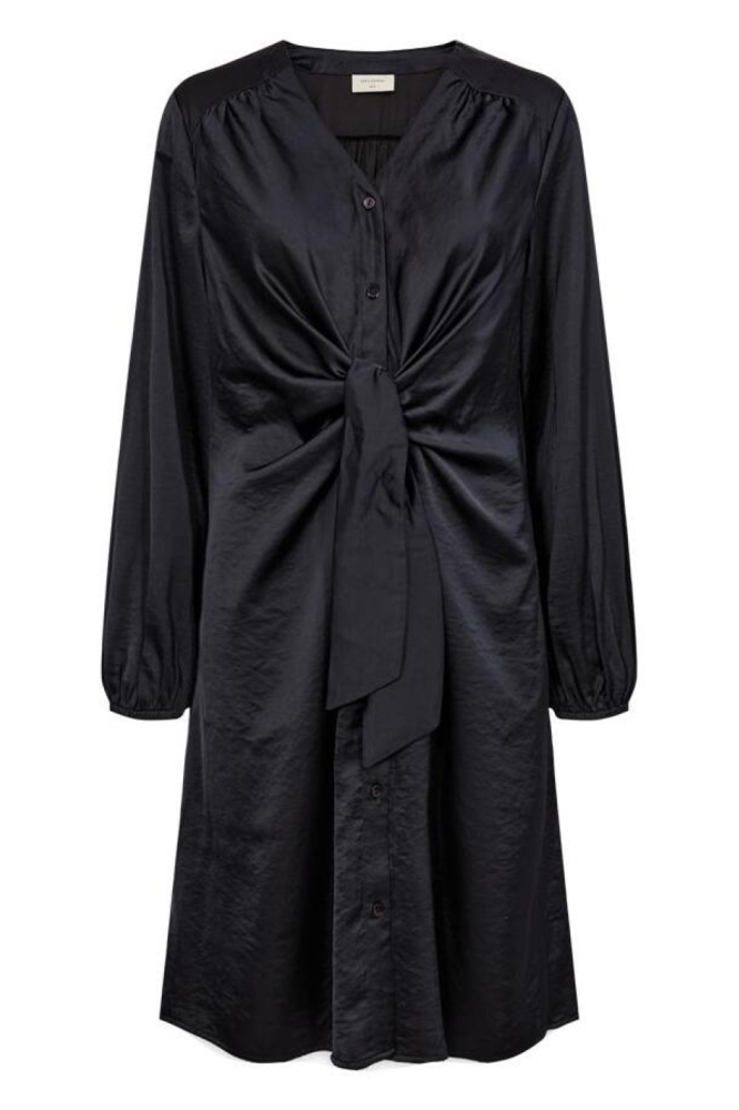 Freequent zwarte dames jurk | Vooraanzicht