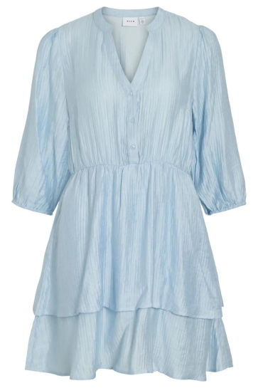 Vila Jurk VIKENILA V-NECK 3/4 DRESS/TES 14115818 Nantucket Breeze