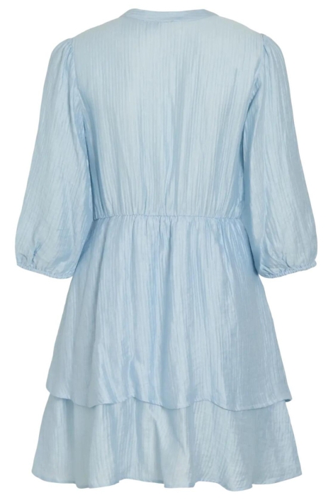 Vila blauwe dames jurk | Achteraanzicht