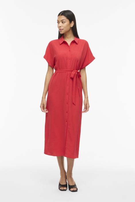 Vila rode dames jurk | Model