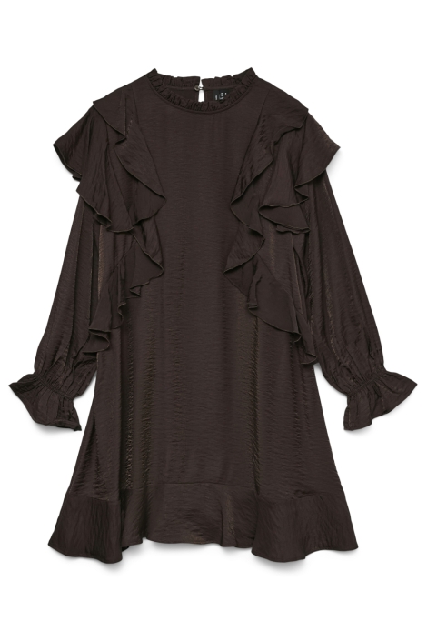 Vero Moda bruine dames jurk | Vooraanzicht