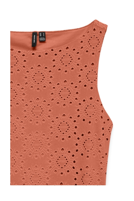 Vero Moda oranje dames jurk | Close up