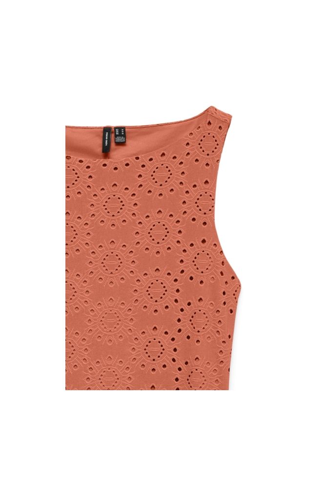 Vero Moda oranje dames jurk | Close up