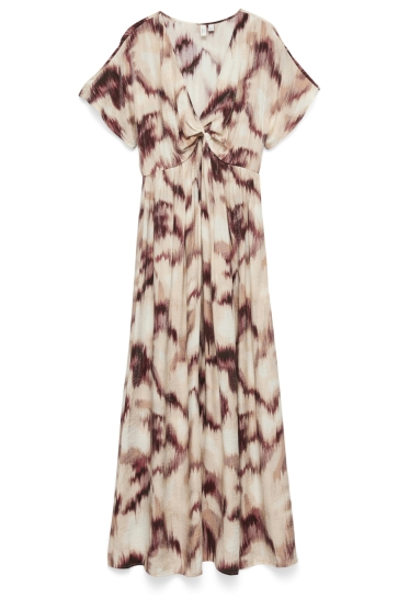 Vero Moda Jurk VMKATERINA SS V-NECK ANKLE DRESS WV 10346094 ANDORRA/KATERINA