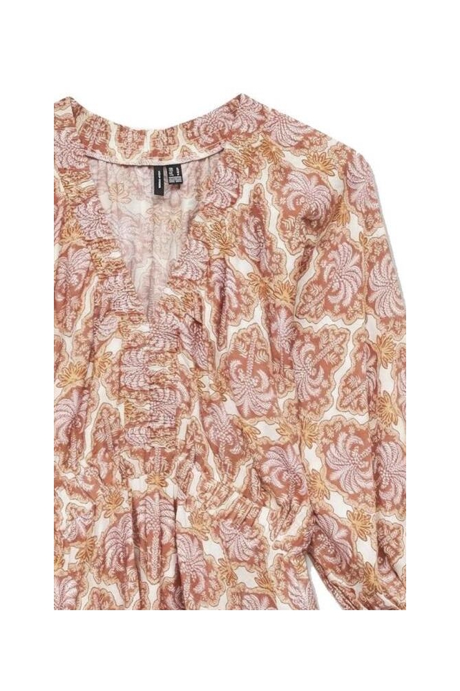 Vero Moda oranje dames jurk | Close up