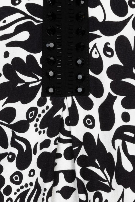 EsQualo zwarte dames jurk | Kleurstaal