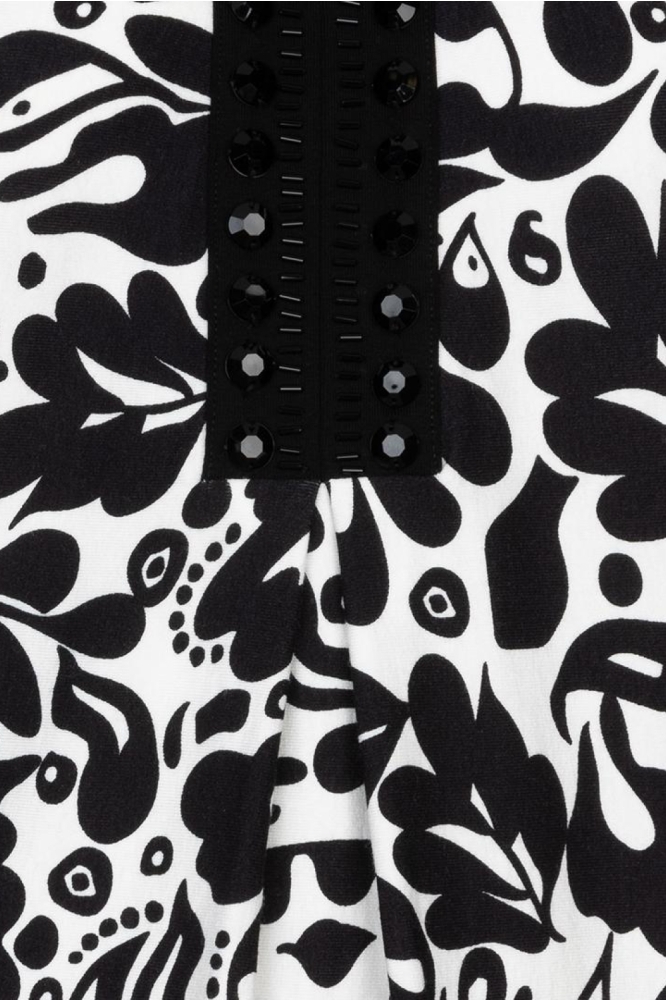 EsQualo zwarte dames jurk | Kleurstaal