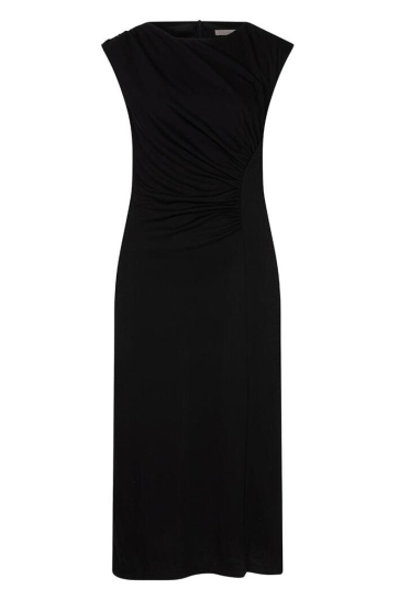 EsQualo Jurk DRESS GATHERING HS26 28203 BLACK