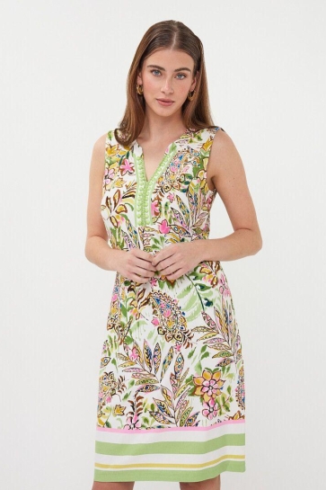 EsQualo Jurk DRESS JUNGLE PRINT HS26 30222 999 print