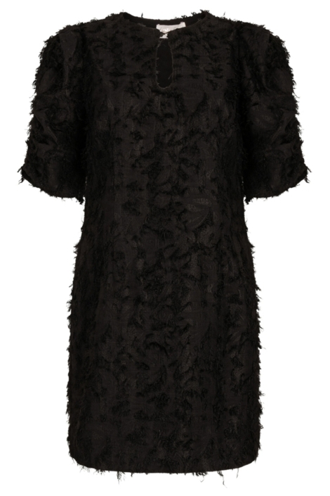 Aaiko zwarte dames jurk | Vooraanzicht