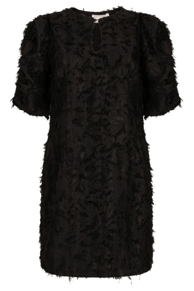 Aaiko zwarte dames jurk | Vooraanzicht