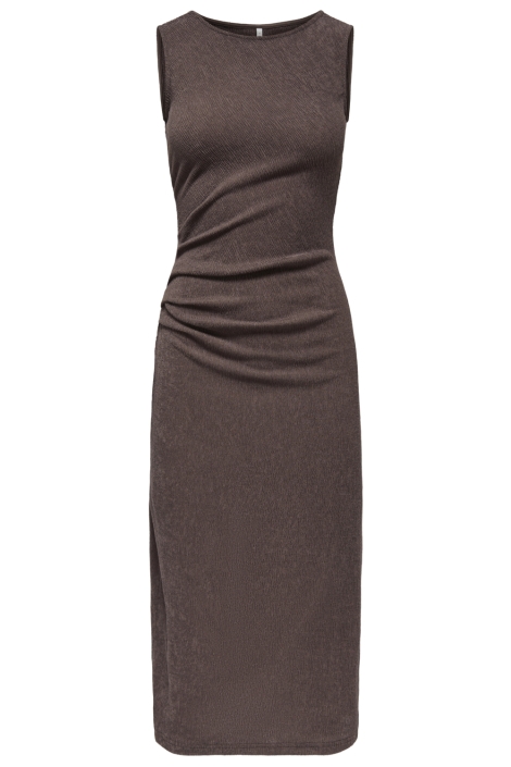 Only bruine dames jurk | Vooraanzicht